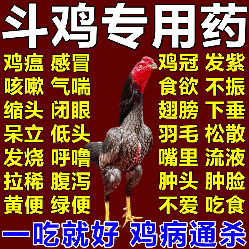 斗鸡用品专用药感冒咳嗽腹泻拉稀绿便白痢脸肿头肿消化禽类急救药